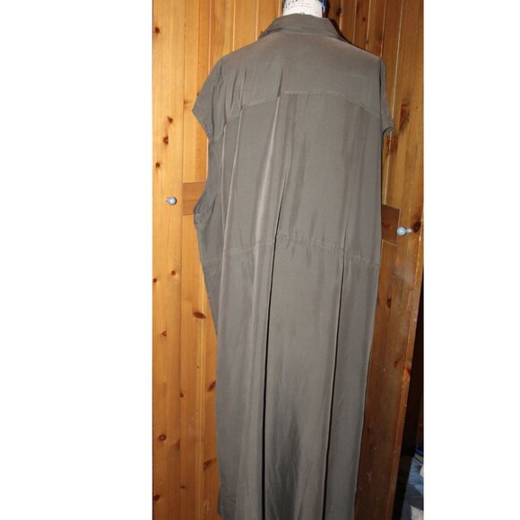 Old Navy Utility Dress in Olive Green Plus Size 4X - Picture 4 of 12